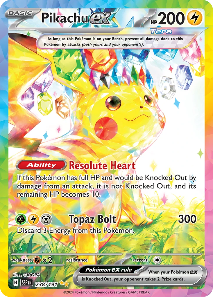 Pikachu ex, Surging Sparks 238/191